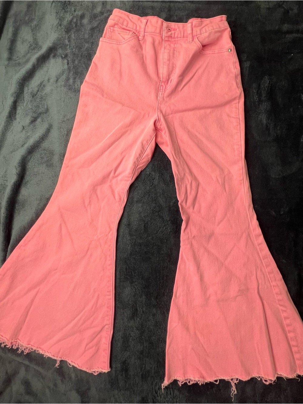 wild fable Pink High-Rise Flared Jeans